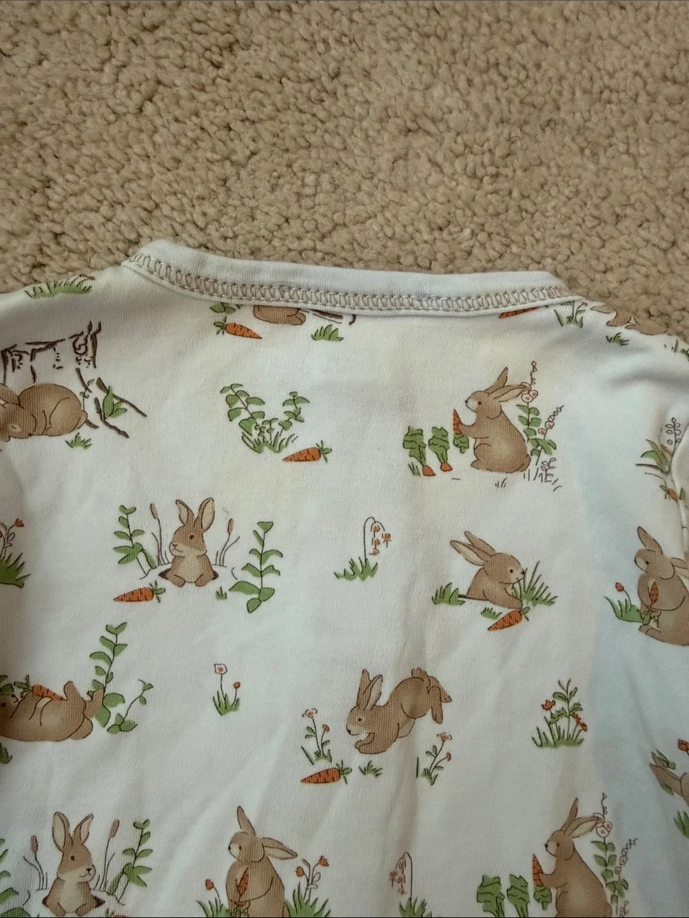 Baby Bliss newborn Gown with Bunny Print